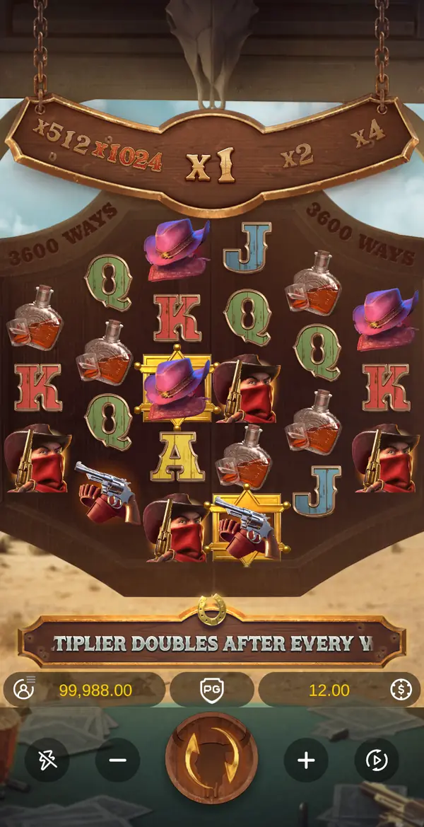 Wild Bounty Showdown gold framed symbols on reels 3 and 4 in the demo Wild Bounty Showdown gold framed symbols on reels 3 and 4 in the demo